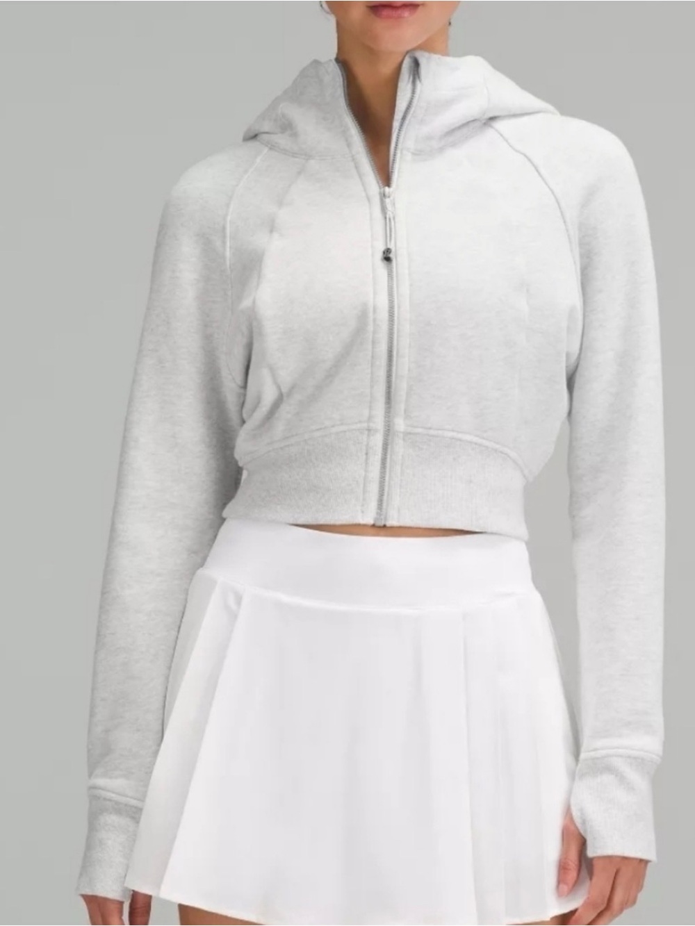 Lululemon Full-Zip Cropped Scuba
Hoodie- Size 4